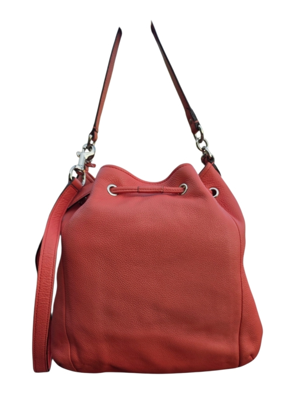 #150 Coach Avery Siena Leather Drawstring Hobo with Tassel - Picture 2 of 16